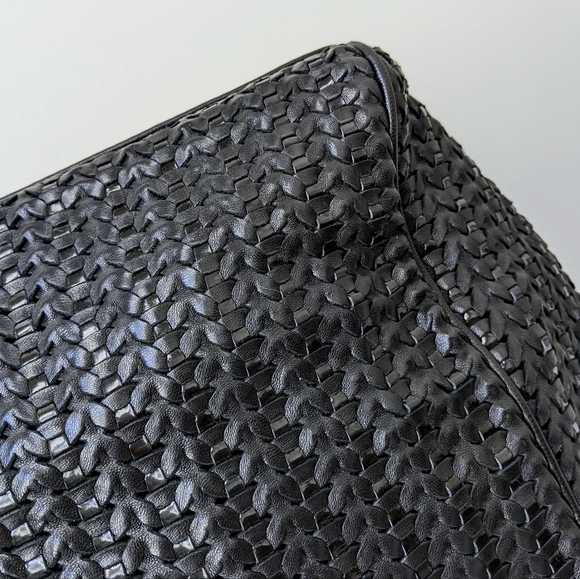 Christian Dior Black Woven Leather Medium Soft Lady Dior Tote Bag - Picture 14 of 16